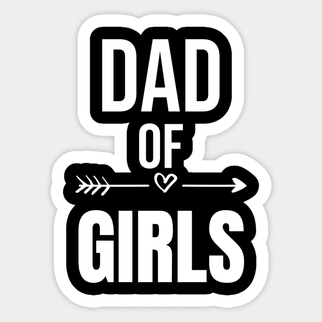 DAD OF GIRLS Sticker by warantornstore